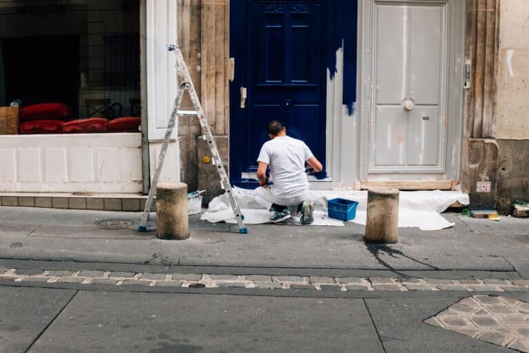 How to Paint a Front Door Without Removing It in 6 Easy Steps